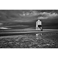 Mandy Sherrington: Rain Approaching Burnham Low Lighthouse